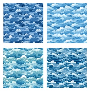 Ocean Waves Background Paper, Ocean Seamless Paper, Sea Background ...