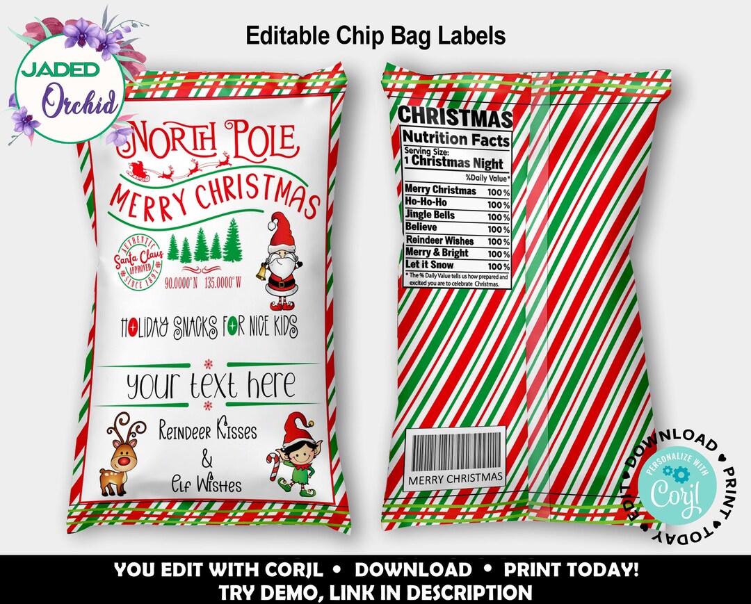Santa Approved North Pole Special Delivery Party Favor Etsy