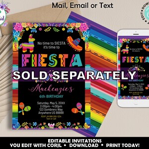 Mexican Fiesta Thank You Tag, Printable Fiesta Gift Tag, Muchas Gracias ...