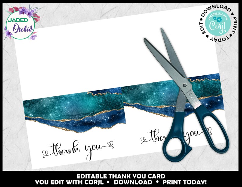 Thank You Note Card Any Occasion Thank You Editable Thank You Printable Thank You Any Occasion Thank You Card 3.5 x 5 Thank You Card
