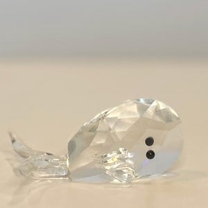 Miniature Crystal Whale Figurine Animal Collectible