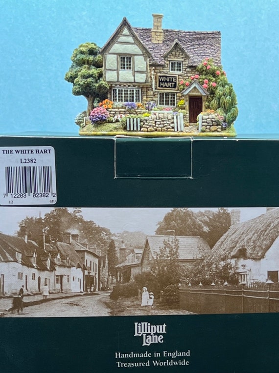 Lilliput Lane the White Hart Cottage Miniature English House Lilliput Lane the White Hart Cottage Miniature English House