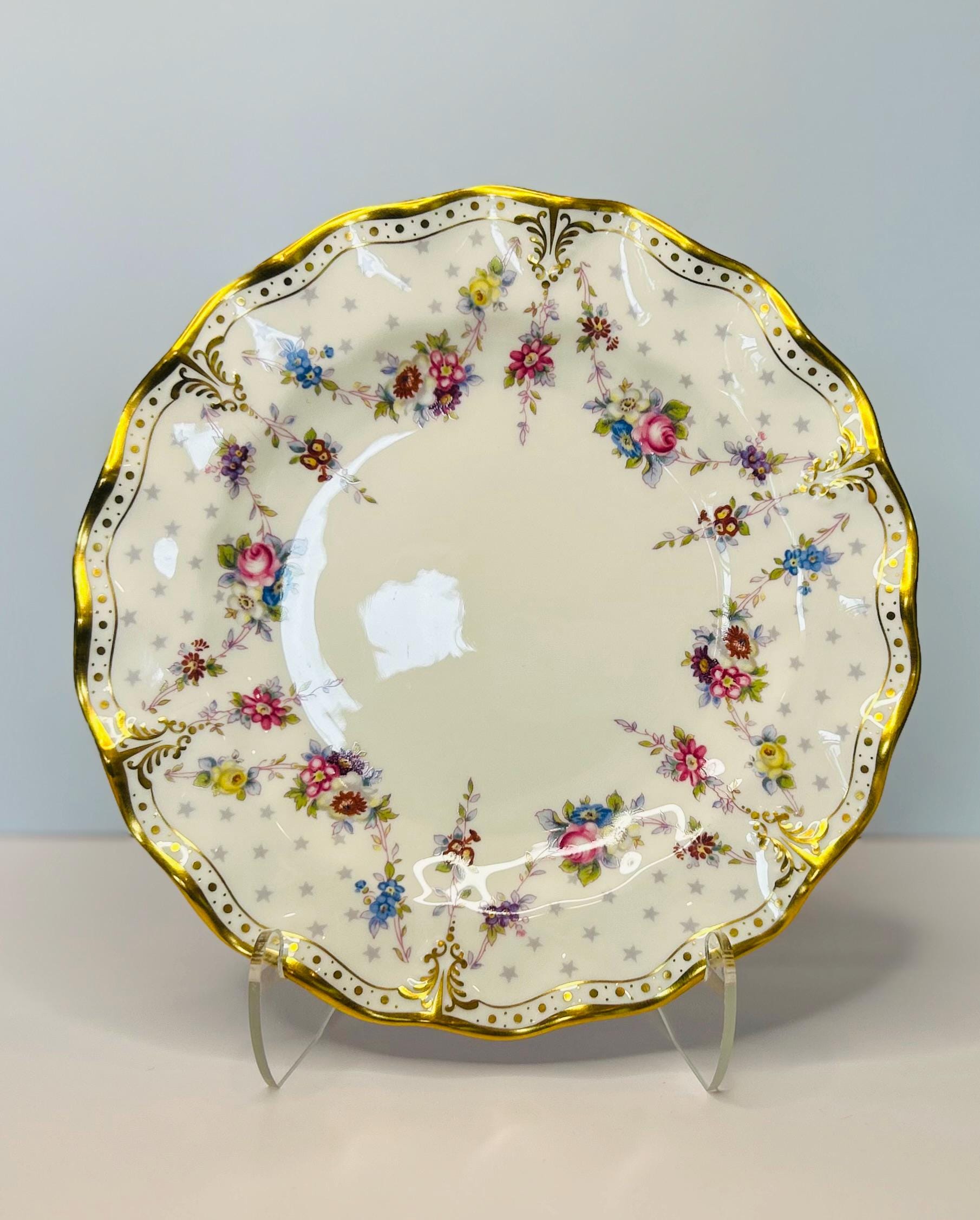 Royal Crown Derby Antoinette Plate - Etsy