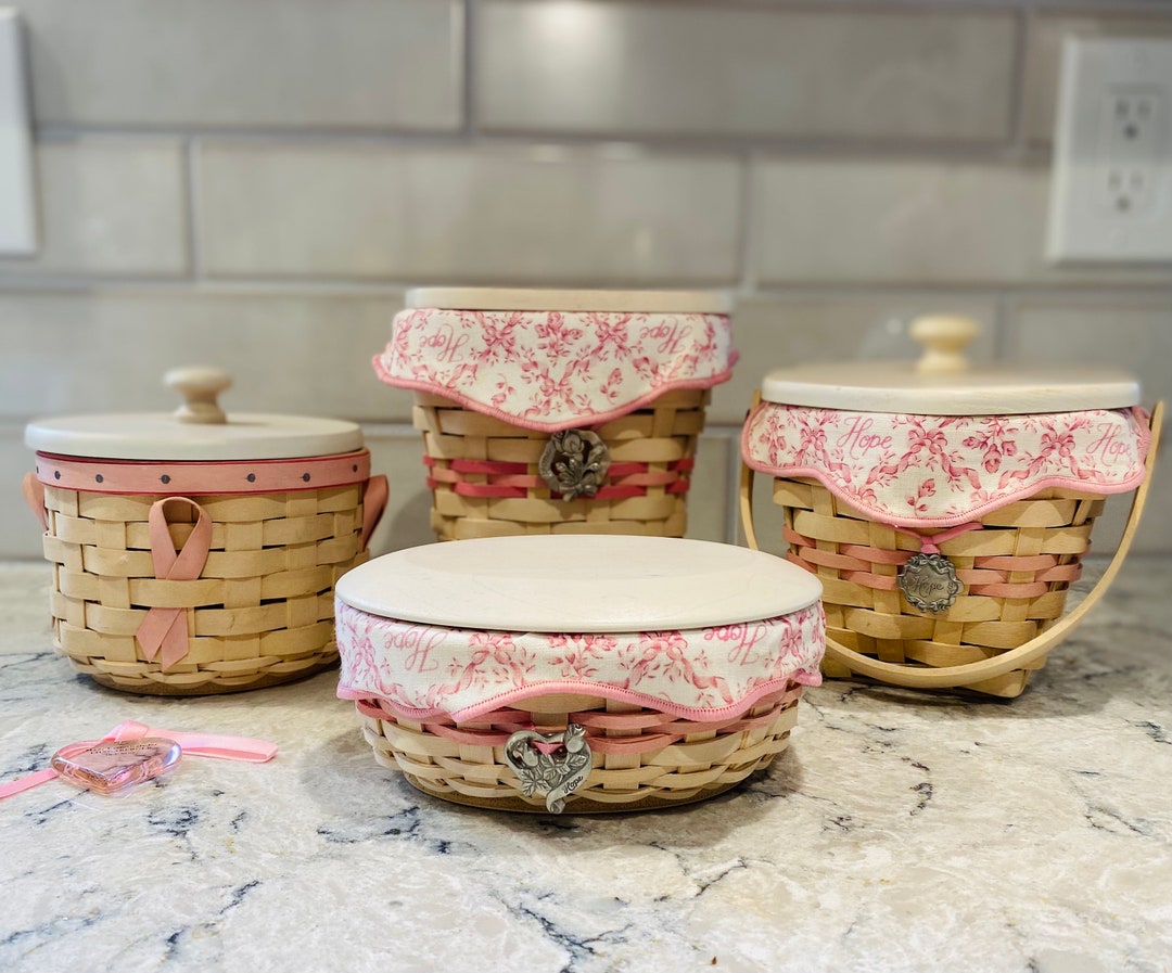Longaberger Lot of Breast Cancer Awareness Baskets Etsy