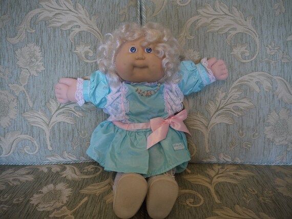 Coleco Cabbage Patch Blonde Cornsilk Girl Etsy