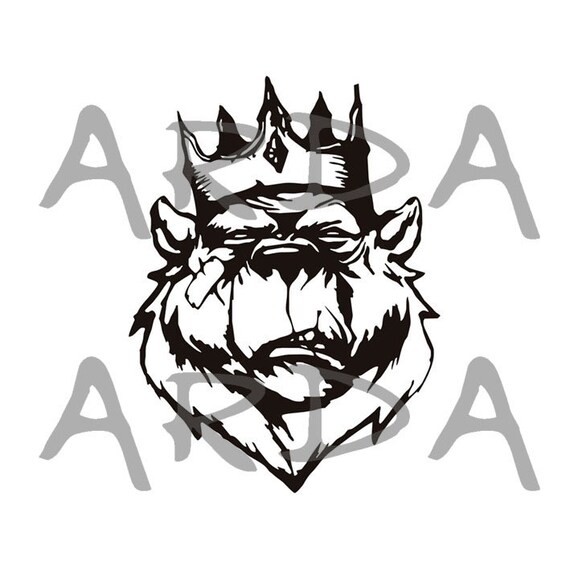 Bear Svg File Bear Head Svg Bear Clipart Bear Head Etsy