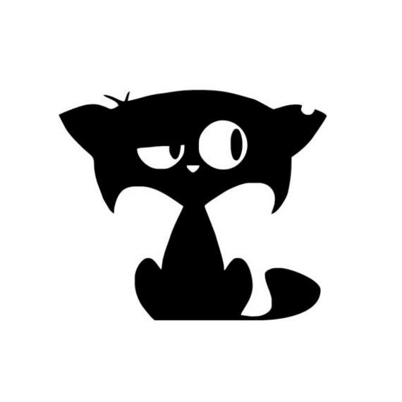 Katze Svg Datei Katze Svg Katze Clipart Schwarz Clipart Etsy
