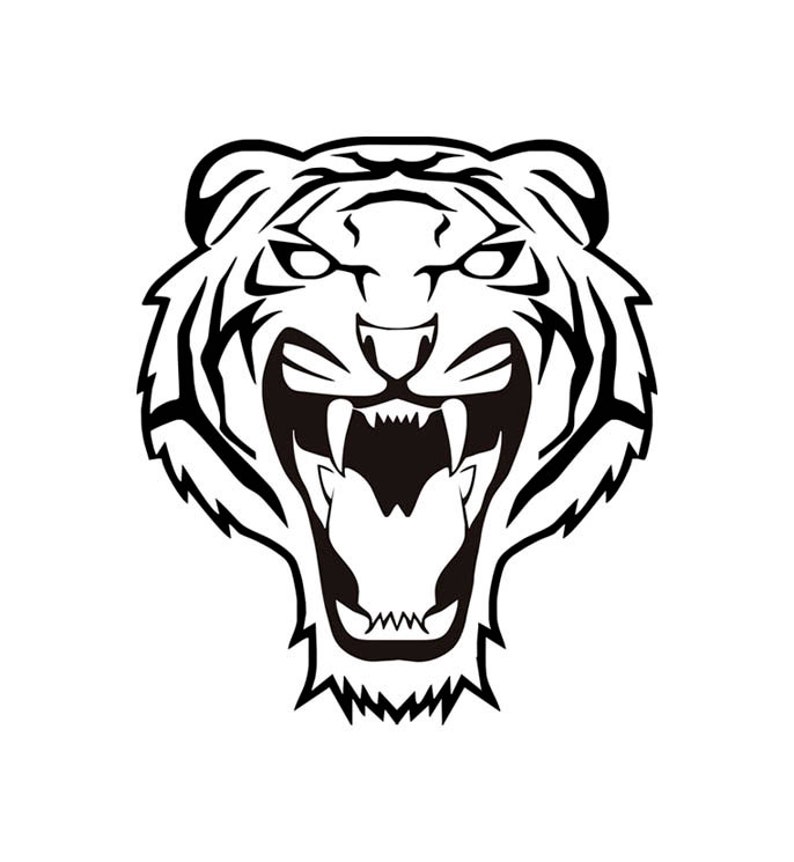 Download Tiger SVG File / Tiger Head SVG / Tiger Clipart / Tiger Head | Etsy