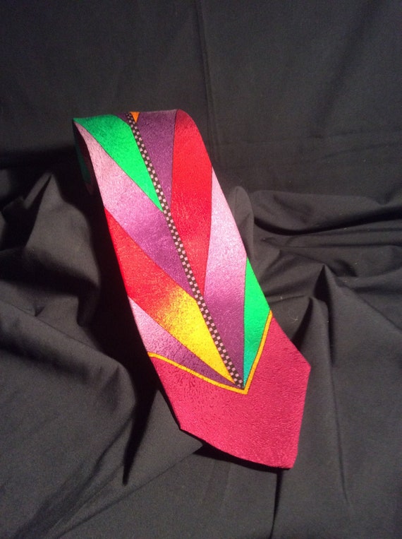 Versace black label Men's silk tie,