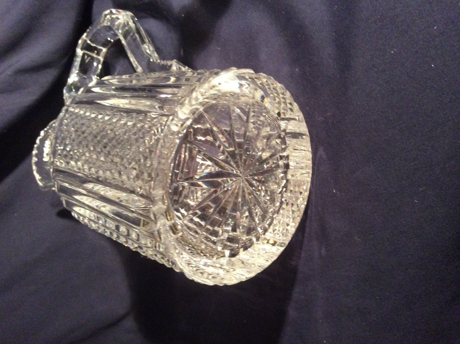 Crystal wine decanter with handle and spout Etsy