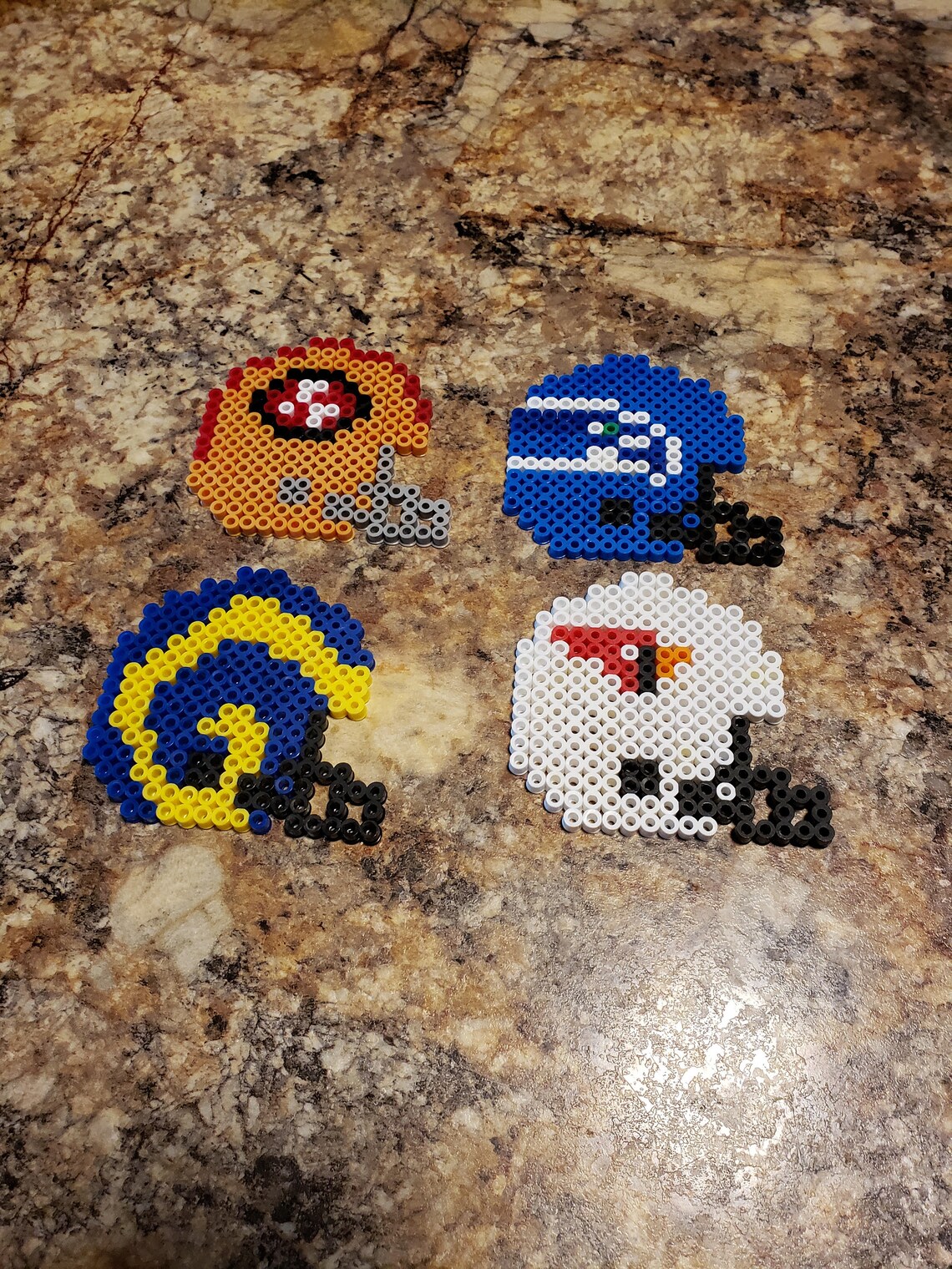 NFL Helmet Perler Bead Etsy