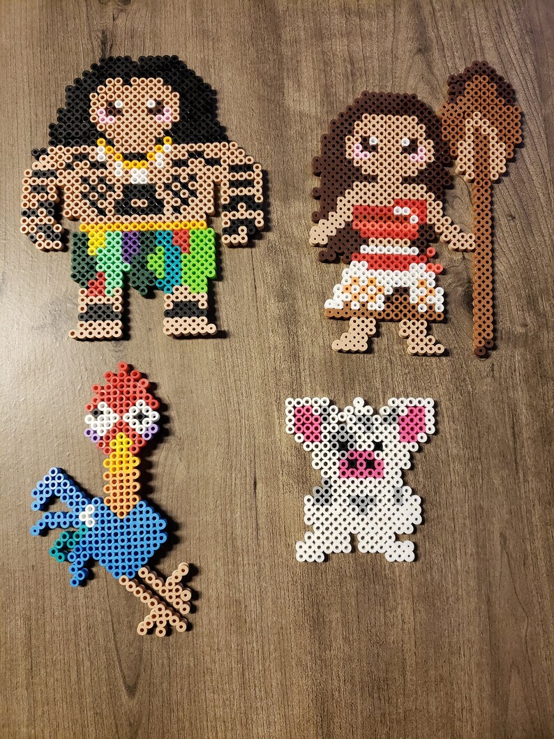 Set of 4 Moana Perler Beads
