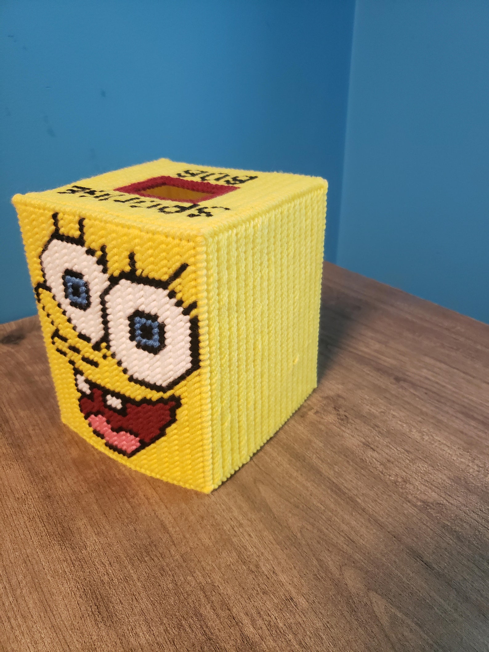 Spongebob Tissue Box Cover Etsy