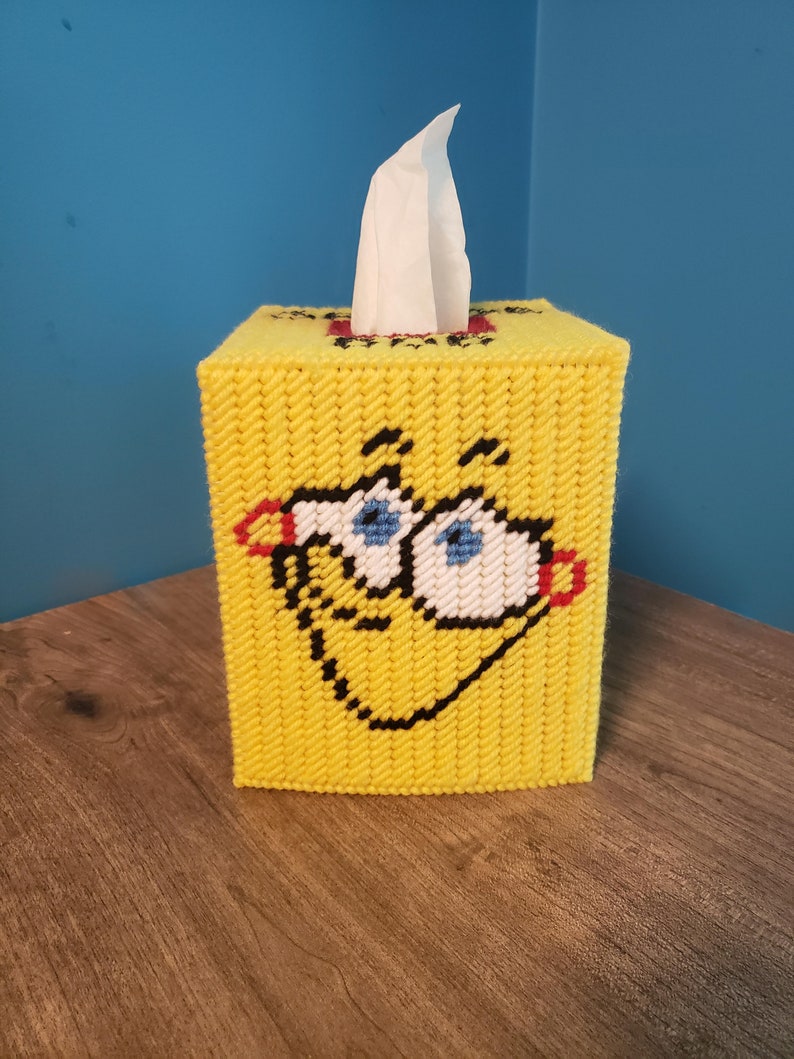 Spongebob Tissue Box Cover Etsy