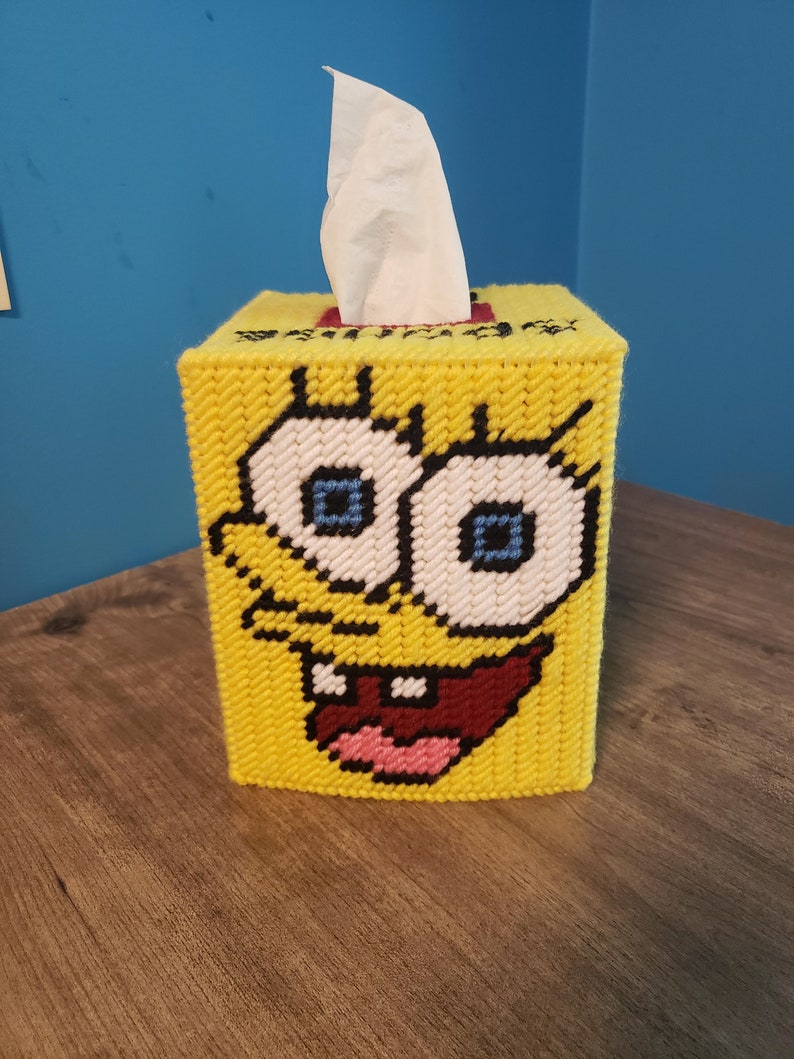 Spongebob Tissue Box Cover Etsy