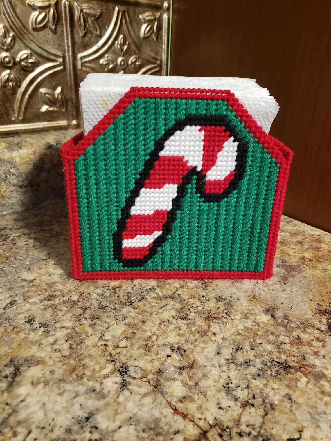 Candy Cane Napkin Holder Etsy