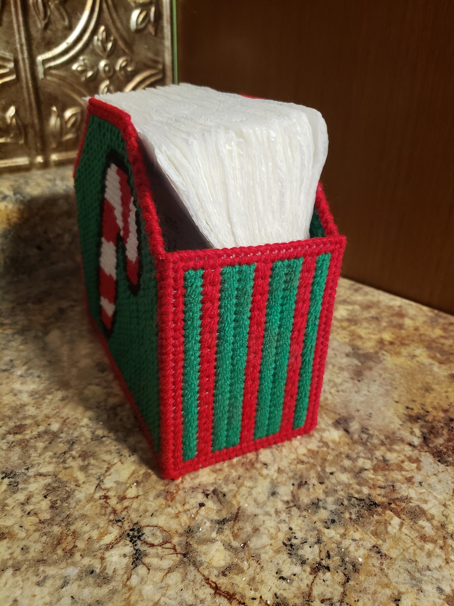 Candy Cane Napkin Holder Etsy