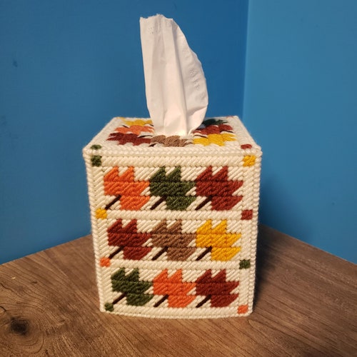 PATTERN Quilted Tissue Box Cover 1 in Plastic Canvas Etsy