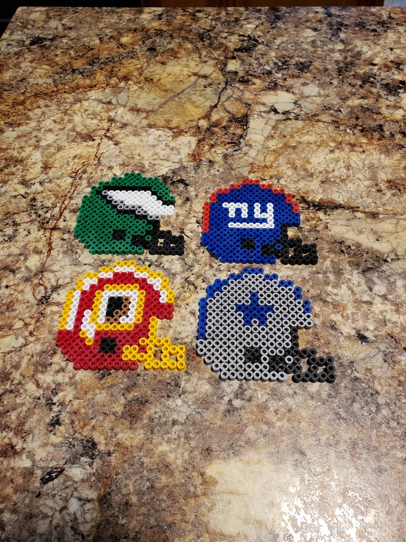 NFL Helmet Perler Bead Magnets | Etsy