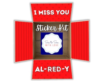 Care Package Sticker Kit for military care packages // college care package missionary care package deployment care package