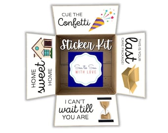 Care Package Sticker Kit for military care packages // college care package missionary care package deployment care package