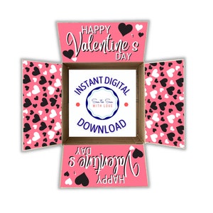 Valentine&#39;s Day Instant Download Printable Care Package Flaps, Care Package Sticker Kit, Deployment Care Package, Military, College/Download
