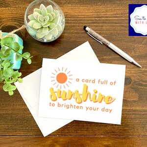 Yellow/Box of Sunshine/Greeting Card/Gifts/care package/card/envelope/long distance/card/gift card/gift box/long distance relationship