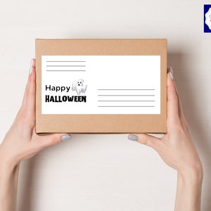 Halloween Shipping label care package | address sticker | address label |care package label | long Distance | military