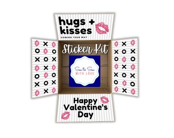 Care Package Flaps, Care Package Sticker Kit, Deployment Care Package, Deployment Package, Military, College, Missionary, Valentine’s Day