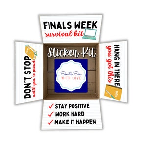 Care Package Flaps, Care Package Sticker Kit, Deployment Care Package, Deployment Package, Military, College, back to school, finals week