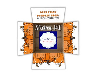 Care Package Flaps, Care Package Sticker Kit, Deployment Care Package, Deployment Package, Military, College, Missionary, Halloween