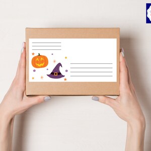 Halloween Shipping label care package | address sticker | address label |care package label | long Distance | military