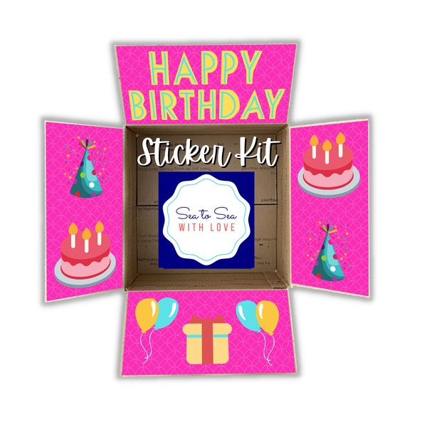 Happy Birthday Sticker Etsy