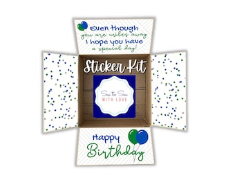 Care Package Flaps, Care Package Sticker Kit, Deployment Care Package, Deployment Package, Military, College, Missionary, Happy Birthday
