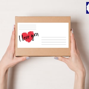 Shipping label care package | address sticker | address label |care package label | long Distance | long distance relationship, military