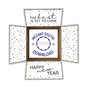 New Year Instant Download Printable Care Package Flaps, Care Package Sticker Kit, Deployment Care Package/Military/College/Download