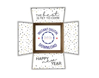 New Year Instant Download Printable Care Package Flaps, Care Package Sticker Kit, Deployment Care Package/Military/College/Download