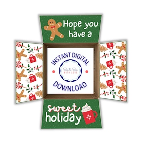 Christmas Instant Download Printable Care Package Flaps/Care Package Sticker Kit/Deployment Care Package/Military/College/Download