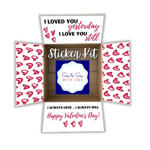 Care Package Flaps, Care Package Sticker Kit, Deployment Care Package, Deployment Package, Military, College, Valentine’s Day