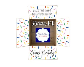 Care Package Flaps, Care Package Sticker Kit, Deployment Care Package, Deployment Package, Military, College, Missionary, Happy Birthday