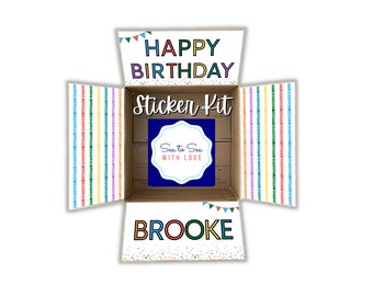Care Package Flaps, Care Package Sticker Kit, Deployment Care Package, Deployment Package, Military, College, Happy Birthday, personalize