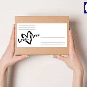 Shipping label care package | address sticker | address label |care package label | long Distance | long distance relationship, military