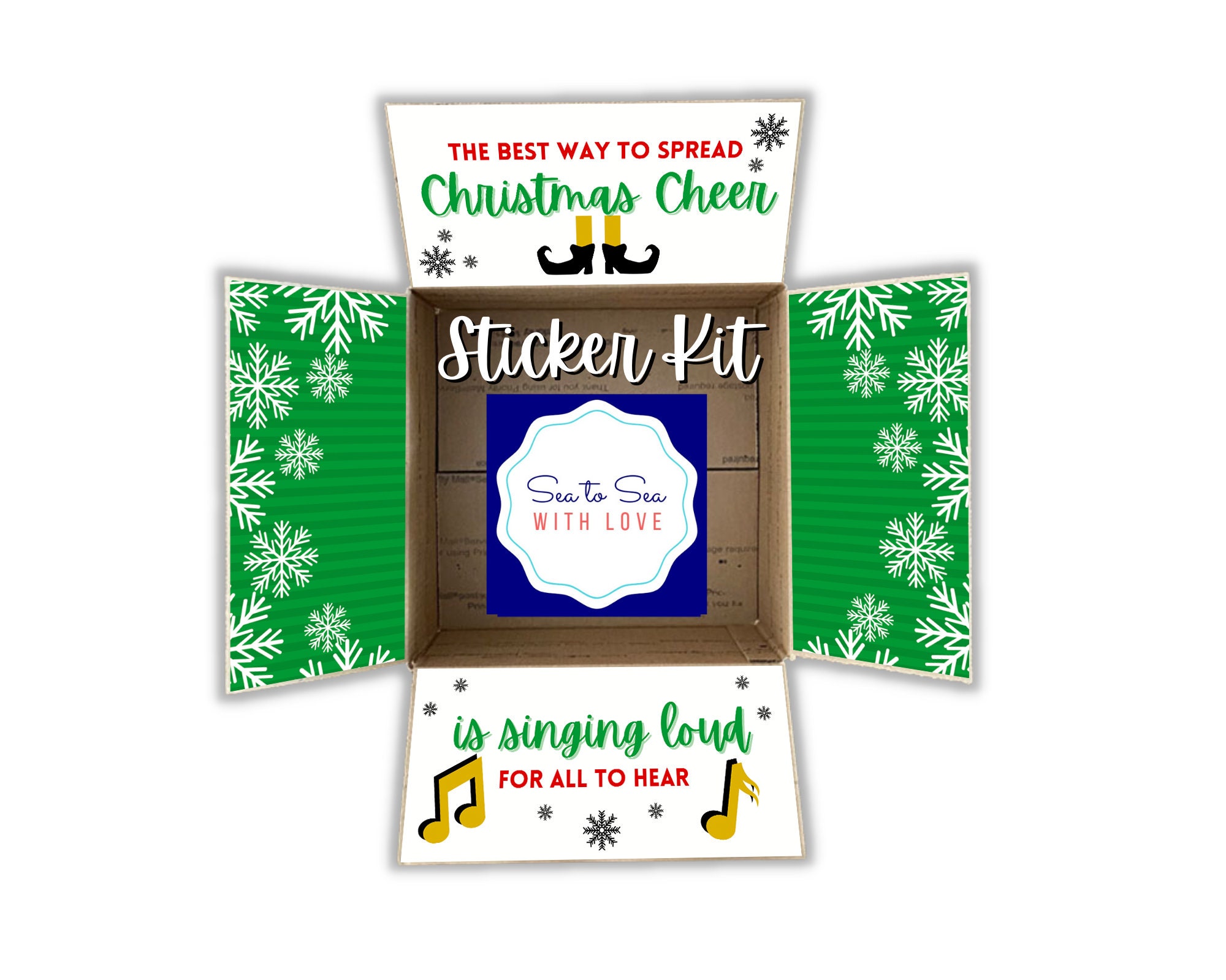 Care Package Flaps, Care Package Sticker Kit, Deployment Care Package, Deployment Package, Military, College, Christmas, Elf the movie