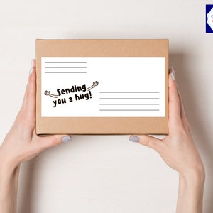 Shipping label care package | address sticker | address label |care package label | long Distance relationship, military, deployment