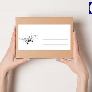 Shipping label care package | address sticker | address label |care package label | long Distance | long distance relationship, military