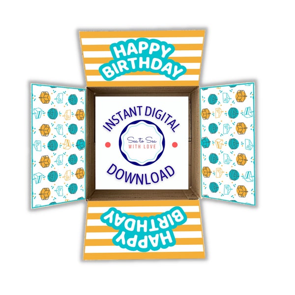 Birthday Instant Download Printable Care Package Flaps, Care Package Sticker Kit, Deployment Care Package, Military, College/Download