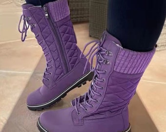 purple timbs womens