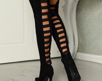 knee high plus size boots