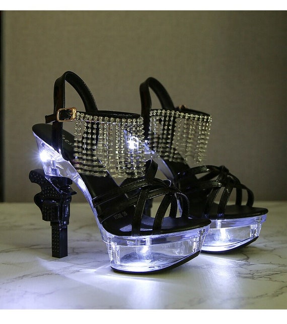 light up platform heels