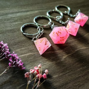 World Of Dice D20-Schlüsselanhänger – Metallwürfel, Abnehmbar, Für D&D & RPG-Fans